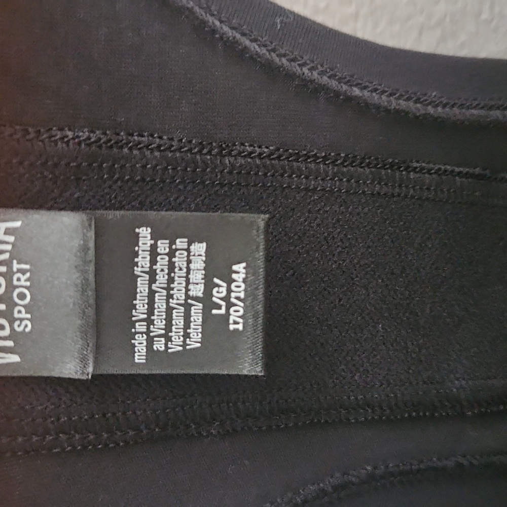 Victoria's Secret Victoria Sport Black Tank Top Sz L - Picture 3 of 5